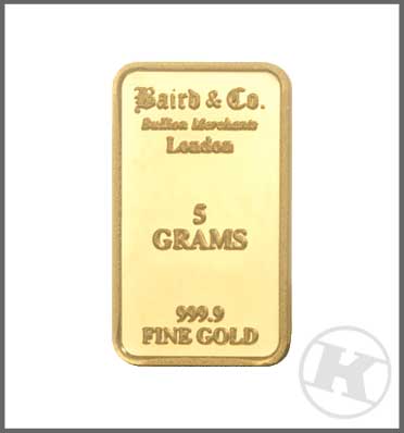 5 Gram Gold Bar