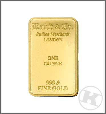 One Oz Gold Bar