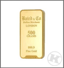 500g Gold Bar Cast